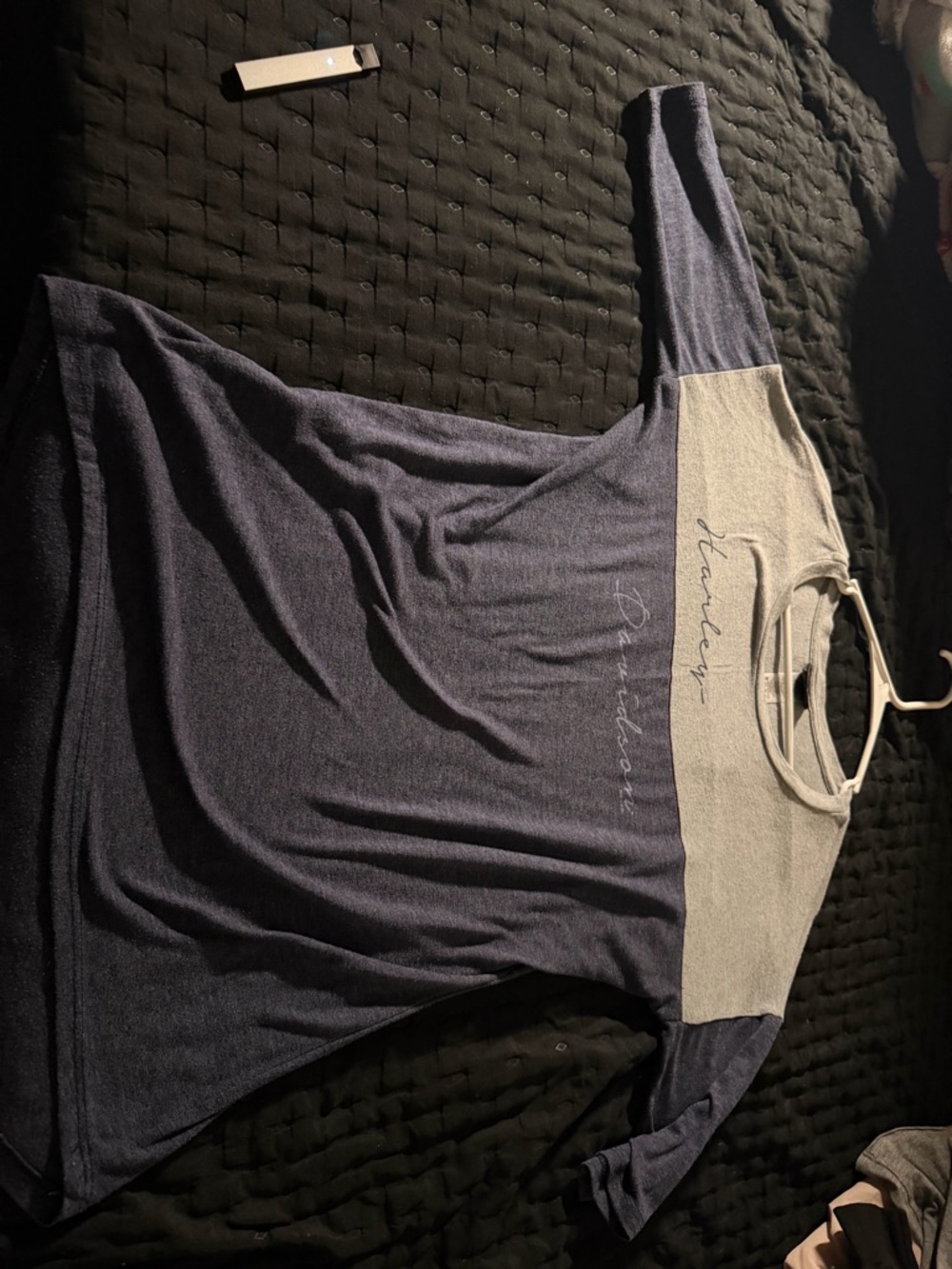 Harley-Davidson Gray Tee with Orange and Black Logo